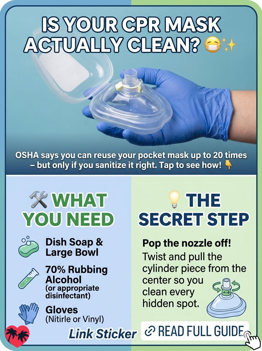 Instructions: How to Clean Your CPR Pocket Mask