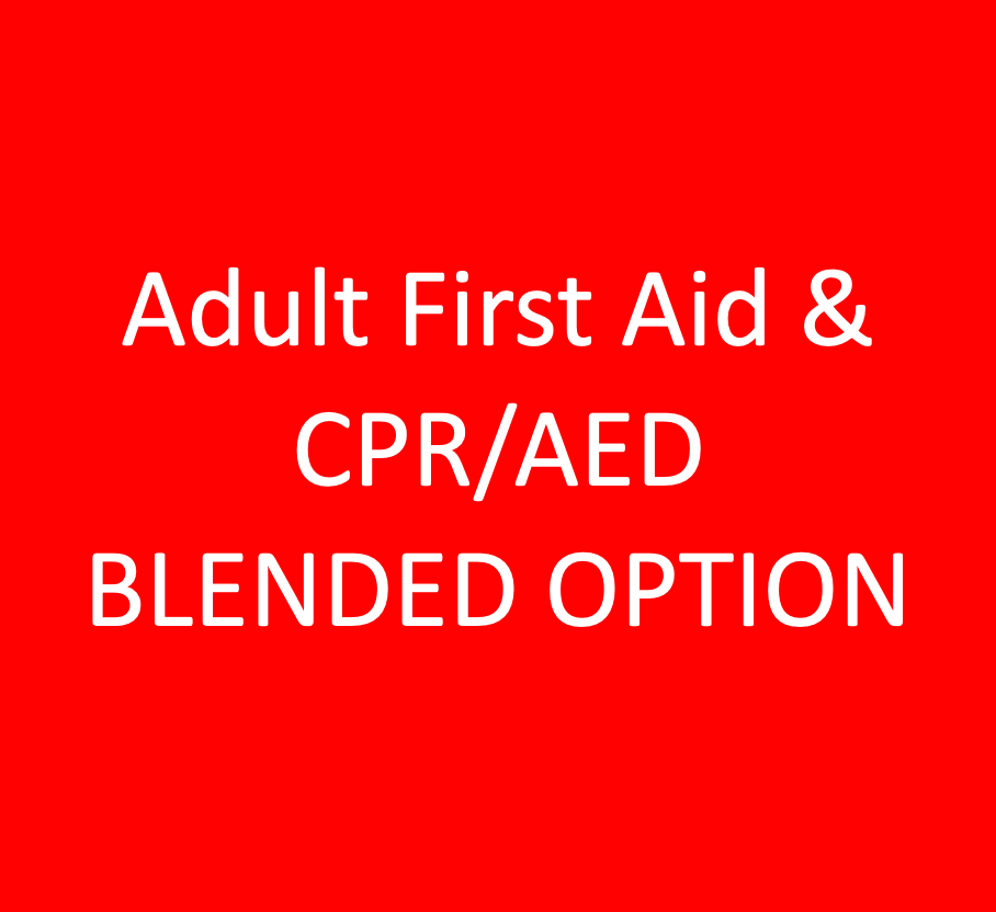 Adult First Aid & CPR/AED BLENDED OPTION